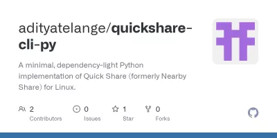 Quick Share CLI (for Linux) screenshot