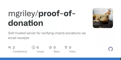 Proof of Donation screenshot