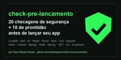 Check pré-lançamento screenshot