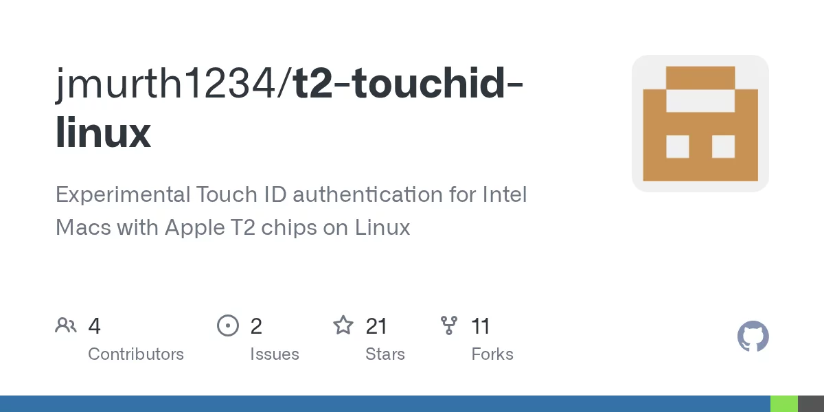 Intel T2 Touch ID for Linux screenshot 1