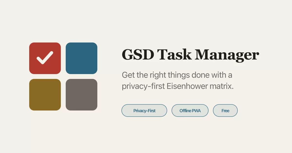 GSD Task Manager screenshot 1