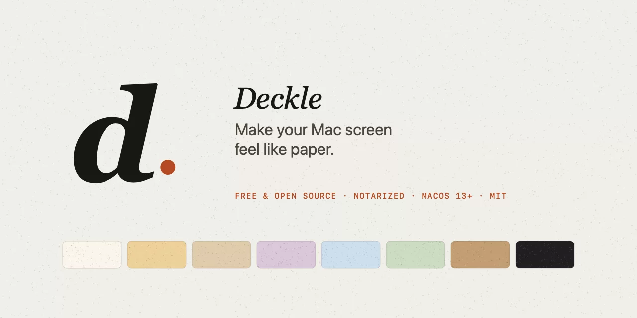 Deckle screenshot 1