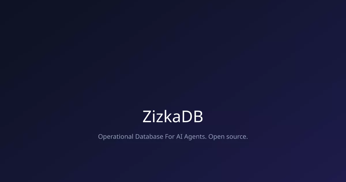 ZizkaDB screenshot 1